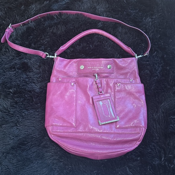 Marc by Marc Jacobs Preppy Leather Hobo Bag Amethyst Purple - Picture 5 of 9